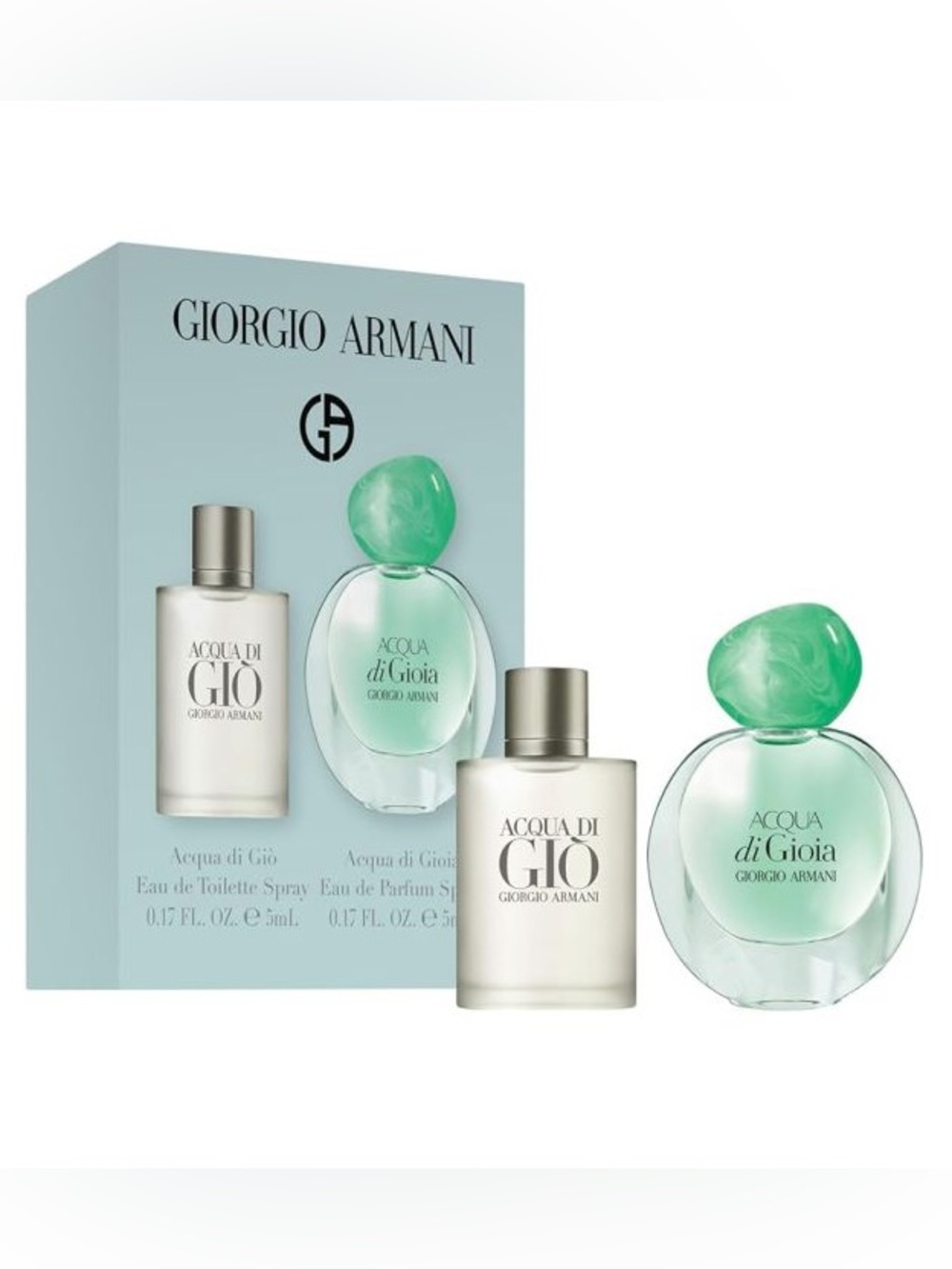 Acqua Di Gio 2Pcs Mini Gift Set by Giorgio Armani (Unisex)